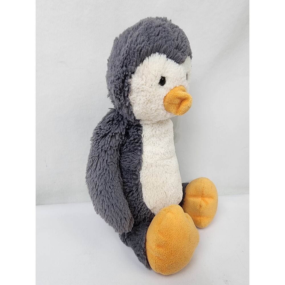 Jellycat Bashful Penguin Gray/White Stuffed Animal Plush 12" Clean Soft Retired - Picture 5 of 7